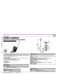 Thumbnail of document Brochure - 485B Thermo-Hygrometer